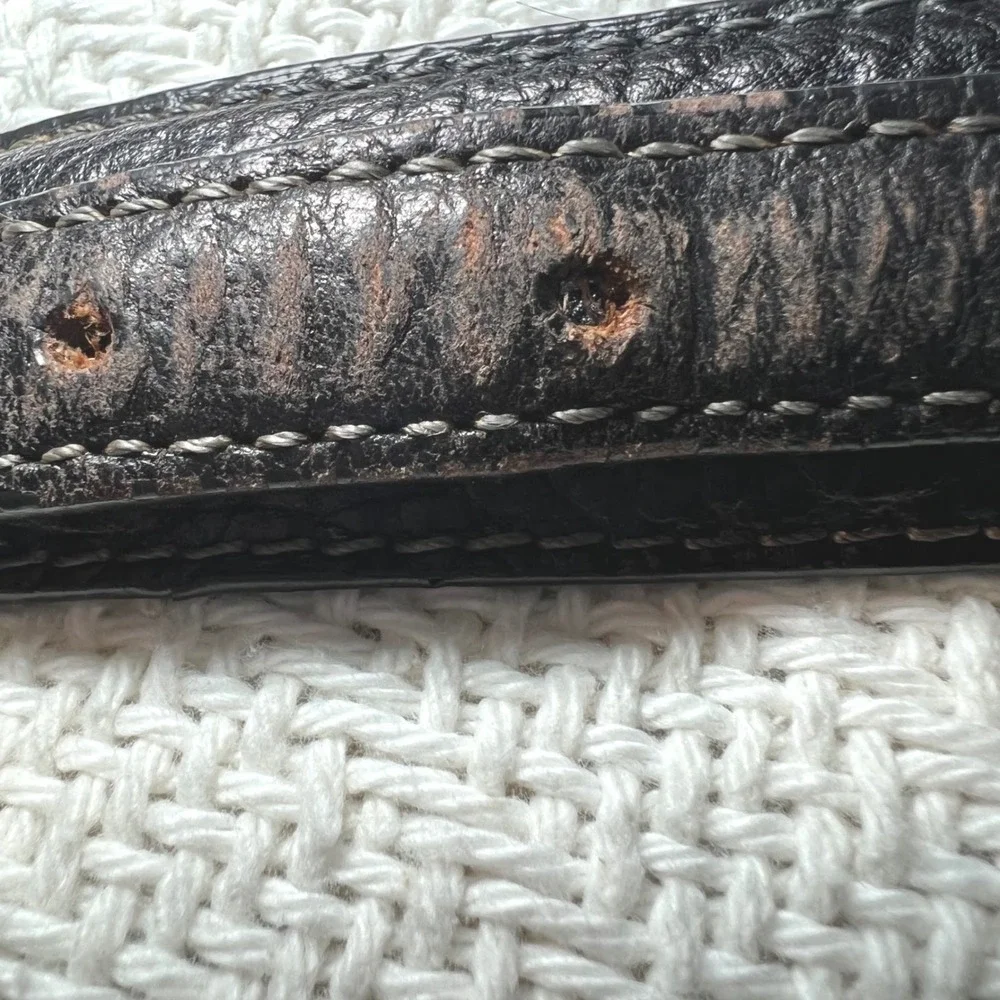 Vintage Belts American Bison Leather Ranger Belt Western 1996 Size 44